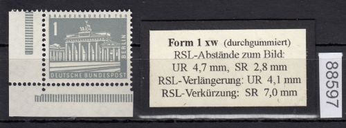 Berlin 1956, Mich.-Nr.: 140 w ** Eckrand   glatte gummirung