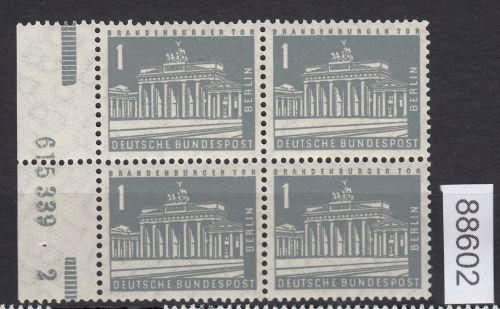 Berlin 1956, Mich.-Nr.: 140 v ** HAN     geriffelte gummirung
