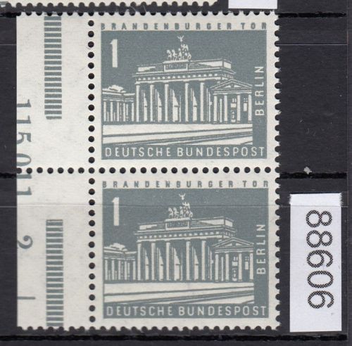 Berlin 1956, Mich.-Nr.: 140 w ** HAN  + Anlagestrich    glatte gummirung
