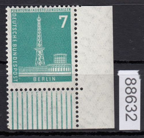 Berlin 1956, Mich.-Nr.: 142 w   **  Eckrand