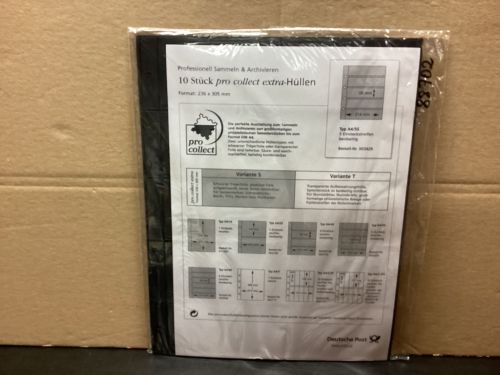 Deutsche Post  pro collect  extra Hüllen Typ A4/5S 10 Stück 5 Streifen  neuwertig