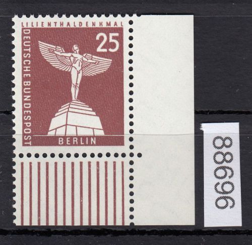 Berlin 1956, Mich.-Nr.: 147 w ** Eckrand   glatte gummirung