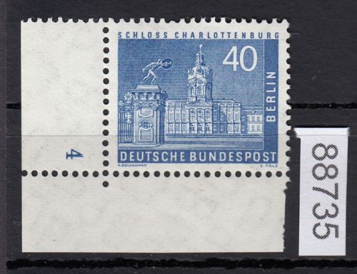 Berlin 1956, Mich.-Nr.: 149 v ** FN 4  Eckrand   Formnummer