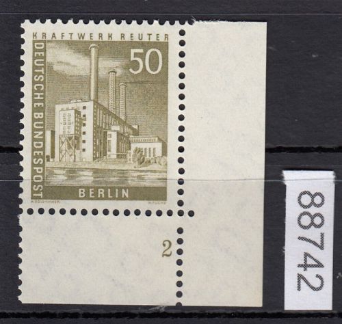 Berlin 1956, Mich.-Nr.: 150 w ** FN 2  Eckrand    glatte  gummirung
