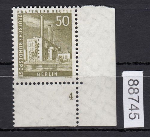 Berlin 1956, Mich.-Nr.: 150 v ** FN 4  Eckrand    geriffelte  gummirung