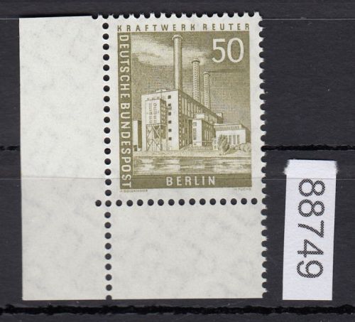 Berlin 1956, Mich.-Nr.: 150 v ** Eckrand  geriffelte  gummirung