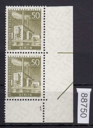 Berlin 1956, Mich.-Nr.: 150 v ** FN 1  Eckrand    geriffelte  gummirung