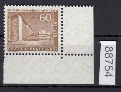Berlin 1956, Mich.-Nr.: 151 v ** Eckrand   geriffelte  gummirung