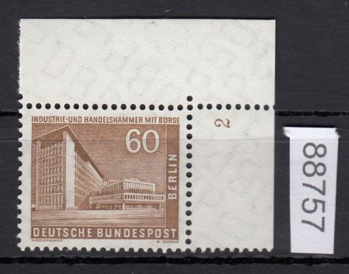 Berlin 1956, Mich.-Nr.: 151 v ** FN 2  Eckrand   geriffelte  gummirung   Formnummer