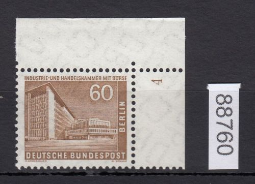 Berlin 1956, Mich.-Nr.: 151 v ** FN 4  Eckrand   geriffelte  gummirung   Formnummer
