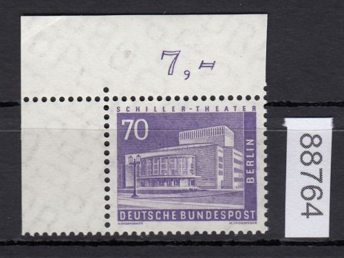 Berlin 1956, Mich.-Nr.: 152 v ** Eckrand   geriffelte gummirung