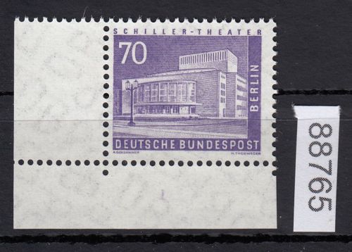 Berlin 1956, Mich.-Nr.: 152 v ** Eckrand   geriffelte gummirung