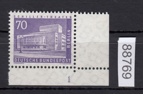 Berlin 1956, Mich.-Nr.: 152 v ** FN 1  Eckrand   geriffelte  gummirung   Formnummer