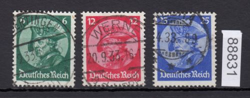 DR 1933, Mich.-Nr.: 479-481 gestempelt
