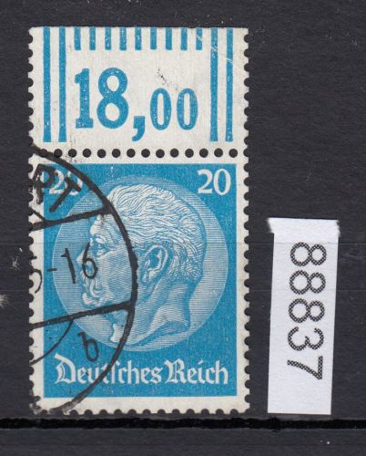 DR 1933, Mich.-Nr.: 489 gestempelt   Oberrand
