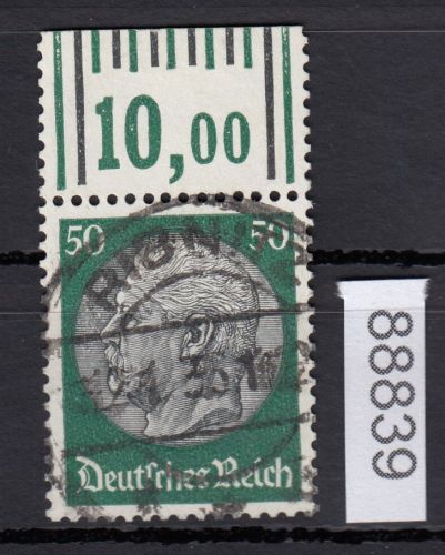 DR 1933, Mich.-Nr.: 492 gestempelt   Oberrand