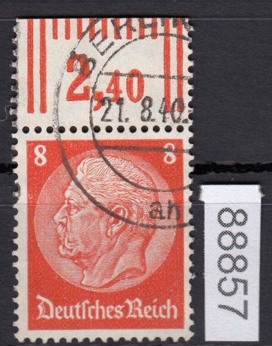 DR 1933, Mich.-Nr.: 517  gestempelt Oberrand