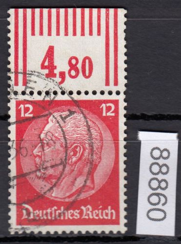 DR 1933, Mich.-Nr.: 519  gestempelt Oberrand