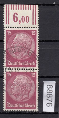 DR 1933, Mich.-Nr.: 520  gestempelt Oberrand