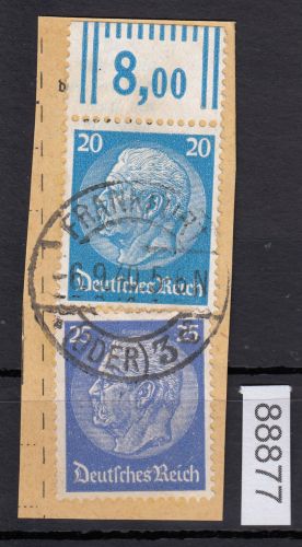 DR 1933, Mich.-Nr.: 521  gestempelt Oberrand