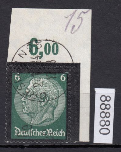 DR 1934, Mich.-Nr.: 550  gestempelt Eckrand