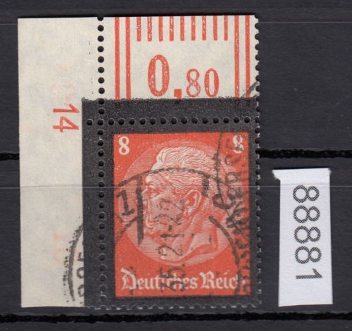 DR 1934, Mich.-Nr.: 551  gestempelt Eckrand   DZ 14