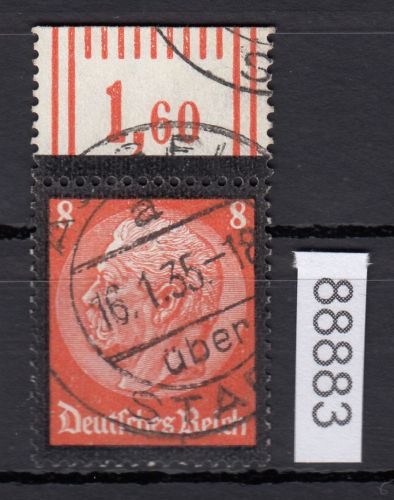 DR 1934, Mich.-Nr.: 551  gestempelt Oberrand