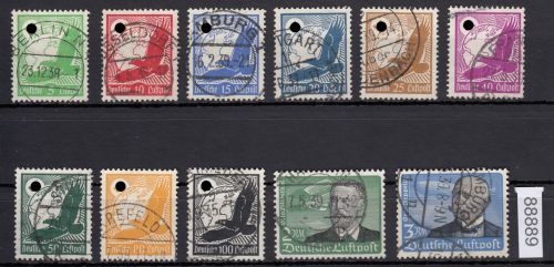 DR 1934, Mich.-Nr.: 529-39  gestempelt