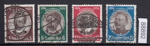 DR 1934, Mich.-Nr.: 540-43 gestempelt