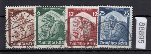 DR 1935, Mich.-Nr.: 565-568 gestempelt