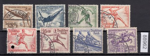 DR 1936, Mich.-Nr.: 609-16 gestempelt