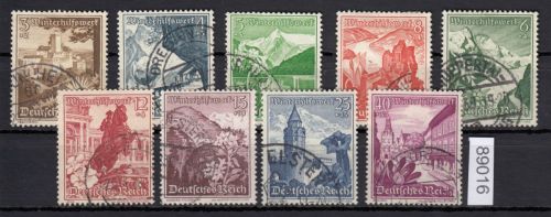 DR 1938, Mich.-Nr.: 675-683 gestempelt