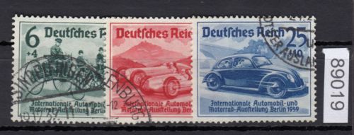 DR 1939, Mich.-Nr.: 686-688 gestempelt