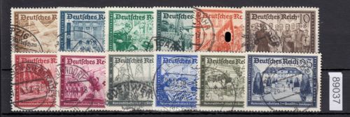 DR 1939, Mich.-Nr.: 702-713 gestempelt