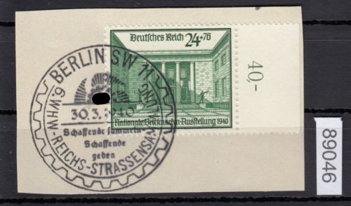 DR 1940, Mich.-Nr.: 743 gestempelt Luxus   Berlin