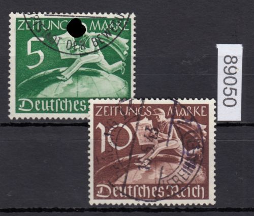 DR 1939, Mich.-Nr.: Z 738+39 gestempelt