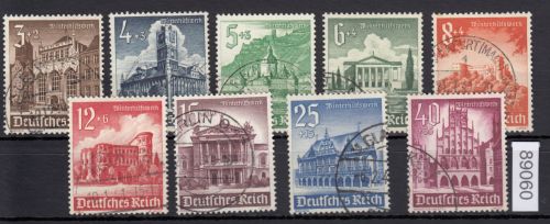 DR 1940, Mich.-Nr.: 751-759  gestempelt