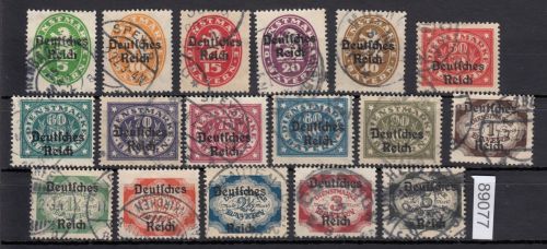 DR Dienst 1920, Mich.-Nr.:D 34-51 gestempelt  geprüft