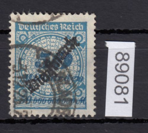 DR Dienst 1923, Mich.-Nr.:D 87  gestempelt geprüft