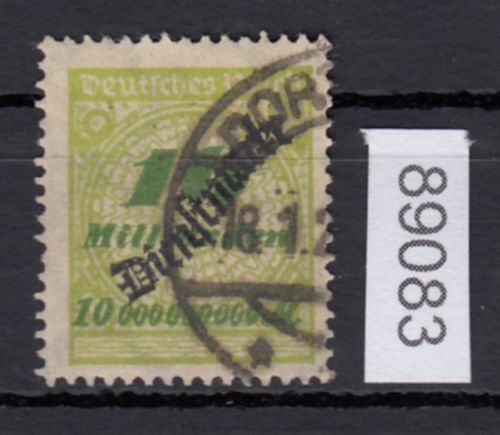 DR Dienst 1923, Mich.-Nr.:D 86  gestempelt  geprüft