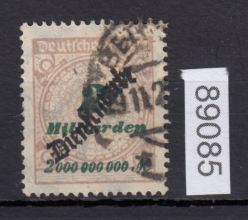 DR Dienst 1923, Mich.-Nr.:D 84  gestempelt  geprüft