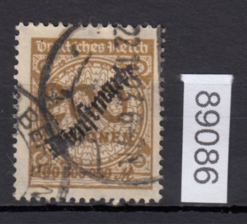 DR Dienst 1923, Mich.-Nr.:D 83  gestempelt  geprüft