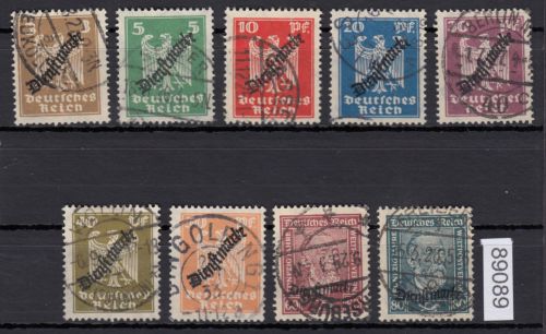 DR Dienst 1924, Mich.-Nr.:D 105-13  gestempelt geprüft