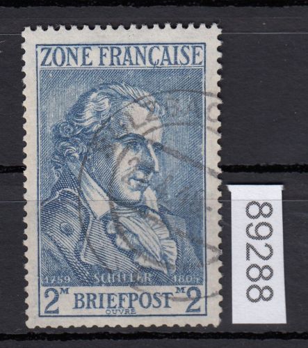 Alliierte Franz. Zone Allg. Ausg. Mi. Nr.  12 gestempelt  geprüft