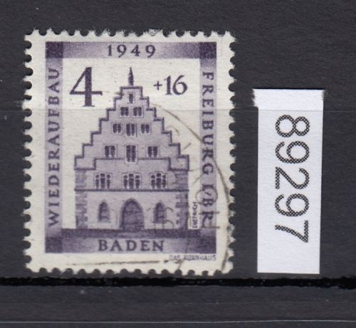 Alliierte Franz. Zone Baden Mi. Nr. 38 gestempelt  geprüft
