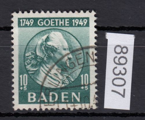 Alliierte Franz. Zone Baden Mi. Nr. 47 II gestempelt geprüft