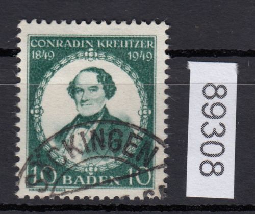 Alliierte Franz. Zone Baden Mi. Nr. 53 I gestempelt geprüft