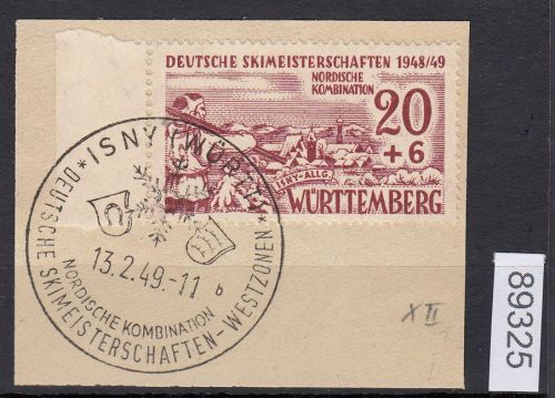 Alliierte Franz. Zone Württemberg Mi. Nr. 39 x II gestempelt  geprüft