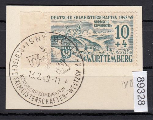 Alliierte Franz. Zone Württemberg Mi. Nr. 38 y II gestempelt  geprüft