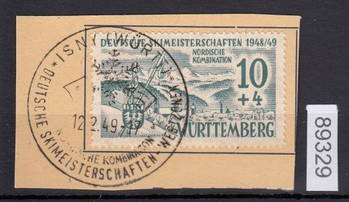 Alliierte Franz. Zone Württemberg Mi. Nr. 38 y VII gestempelt  geprüft